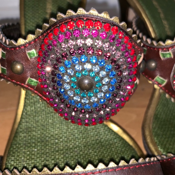 Giuseppe Zanotti Rainbow Rhinestone Heels Sandals - Picture 3 of 8